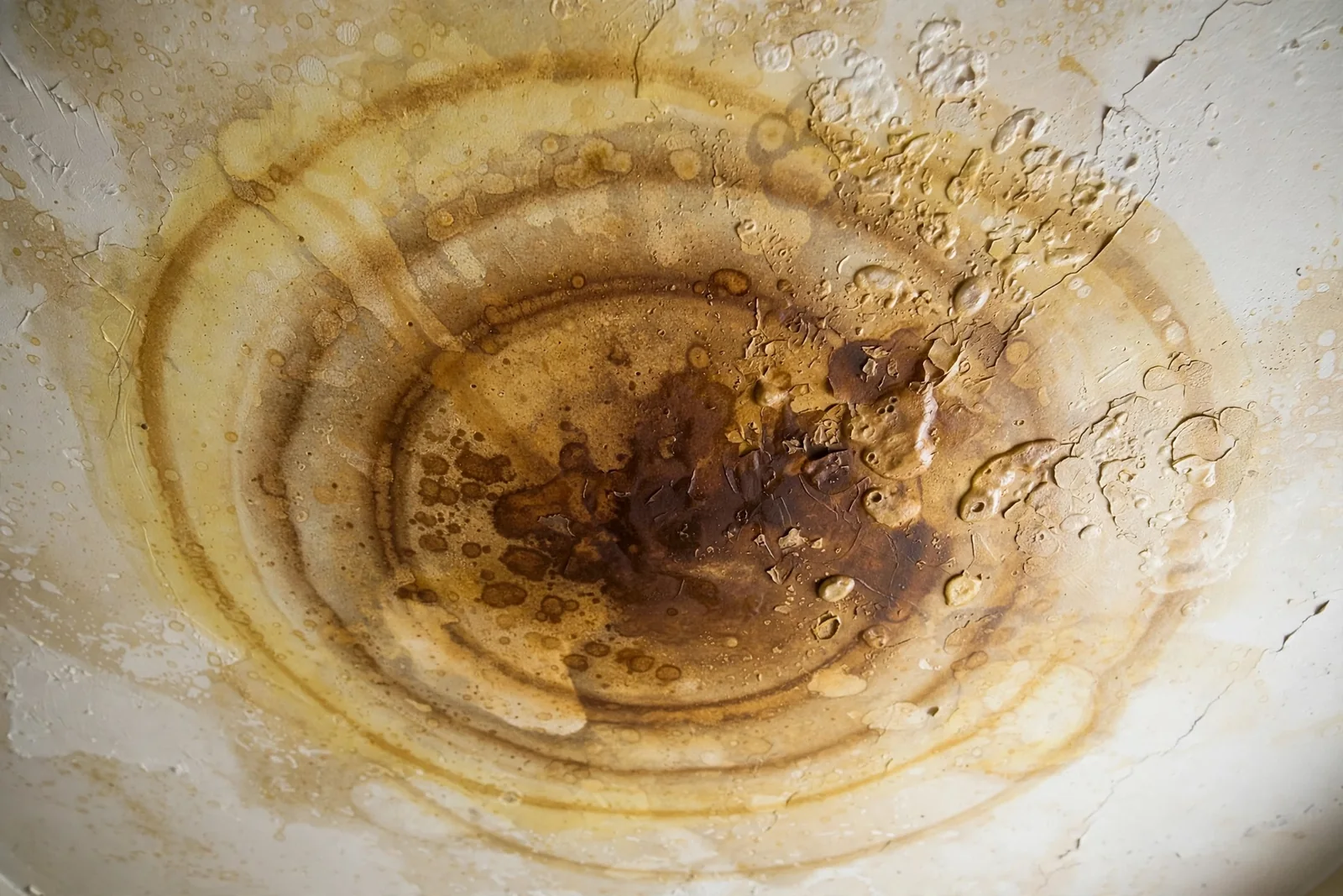 Water stain rings on a ceiling from a leak in a Boca Raton home